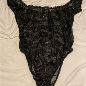 Victoria's Secret Black Lace Chemise